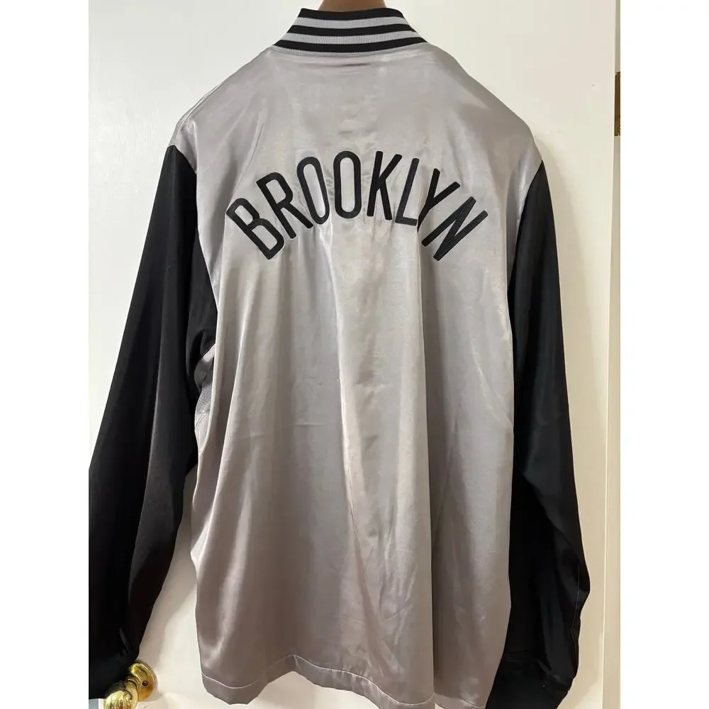 Adidas Brooklyn Nets On-Court Shooting Shirt Men's 2XL Silver Gray Basketball